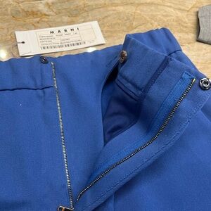 Marni Royal Blue Women's Trousers NEW WITH TAGS